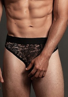 Lace Brief Black SM