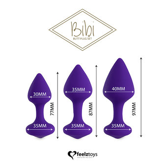 Bibi Butt Plug Set Purple