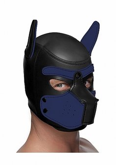 Neoprene Puppy Hood Black Blue