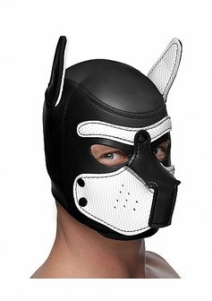 Neoprene Puppy Hood Black White