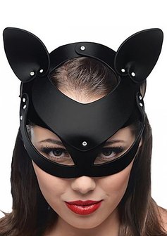 Leather Cat Mask
