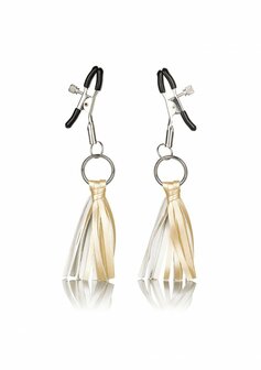 Playful Tassels Nipple Clamps Gold 