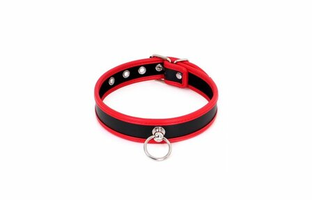 collar black &amp; red