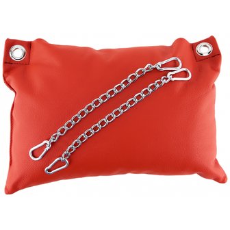 mr sling leather cushion red