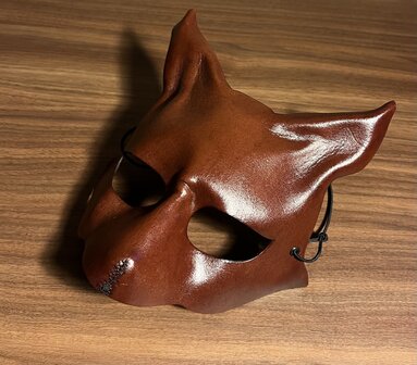 leather fox mask