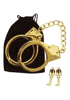 taboom gold plated bdsm handcuffs