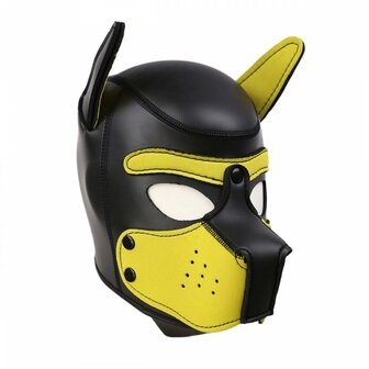 bdsm puppy mask yellow