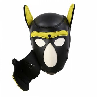 bdsm puppy play mask yellow