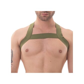 gay harness khaki