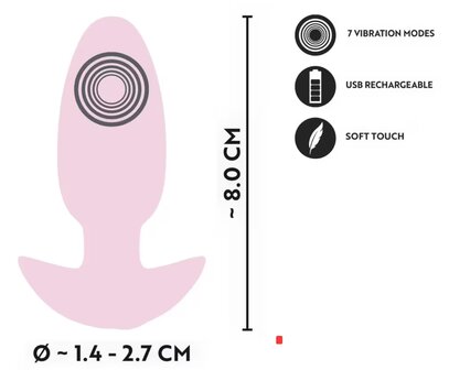 cuties vibrating mini butt plug