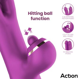 ACTION Nico Vibe with Clit Hitting Ball and Alternating Dildos
