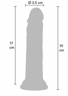 hidden desire inferno Realistic Dong Liquid Silicone 19cm