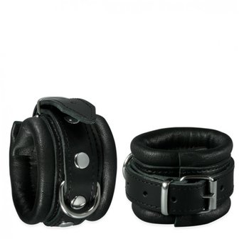 Leather Handcuffs Black