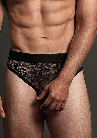 Lace Brief Black LXL