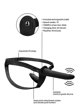 Double Vibrating Strap-On