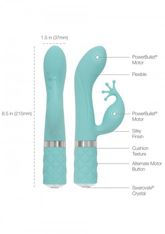 pillow talk kinky clitoral vibrator green