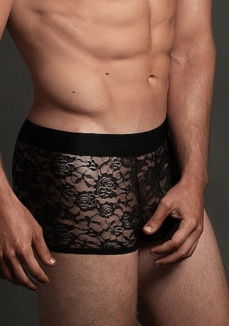 Lace Boxer Black LXL