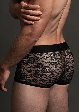 Lace Boxer Black LXL