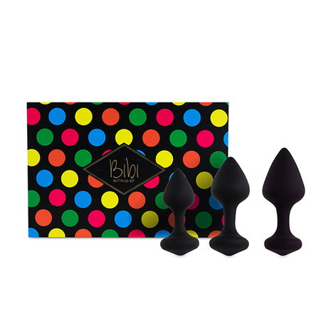 Bibi Butt Plug Set Black 