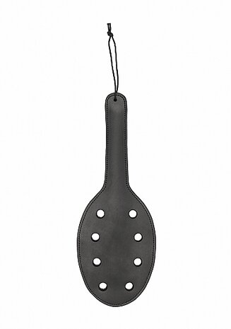 saddle leather paddle with 8 holes