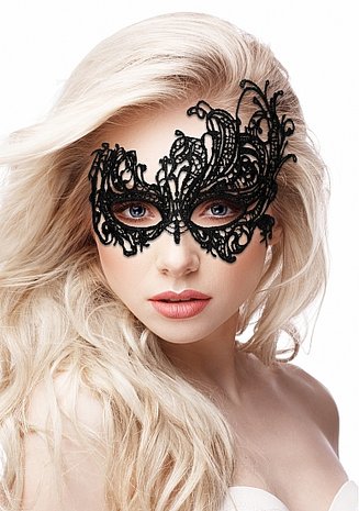 Black Lace Mask Royal