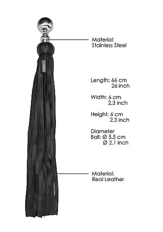 heavy metal ball flogger softy leather