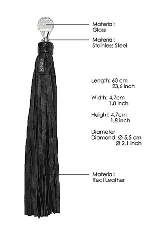 Classic Designer Round Sparkling Handle flogger