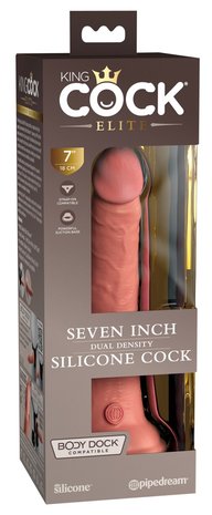 king cock dual density silicone 7 Inch