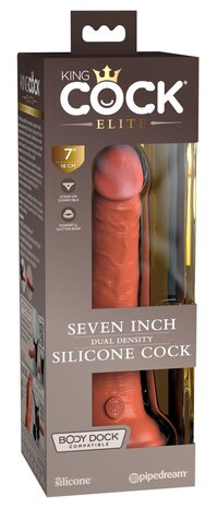 king cock dual density silicone cock 7 inch