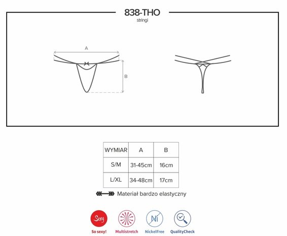 838 THONG (SM, LXL) 