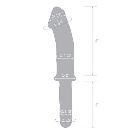 glas realistic dildo handle