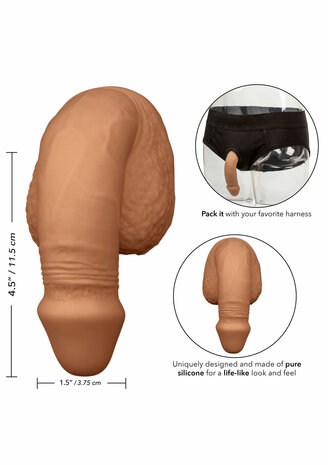 packer gear 5 inch silicone packing penis