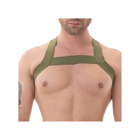 gay harness khaki