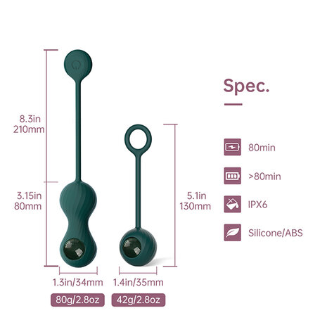 Crystal Duo Smart Kegel Vibrator