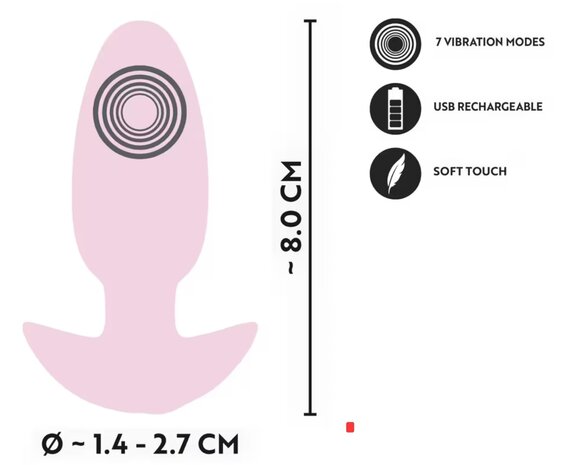 cuties vibrating mini butt plug