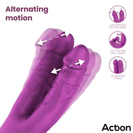ACTION Nico Vibe with Clit Hitting Ball and Alternating Dildos
