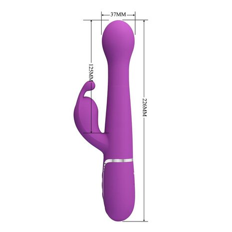 PRETTYLOVE Dejon Vibrator Thrusting and Rotation Twinkled