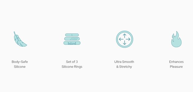 biird riin cock ring set