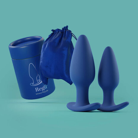 biird regii Set of 2 Silicone Anal Plugs