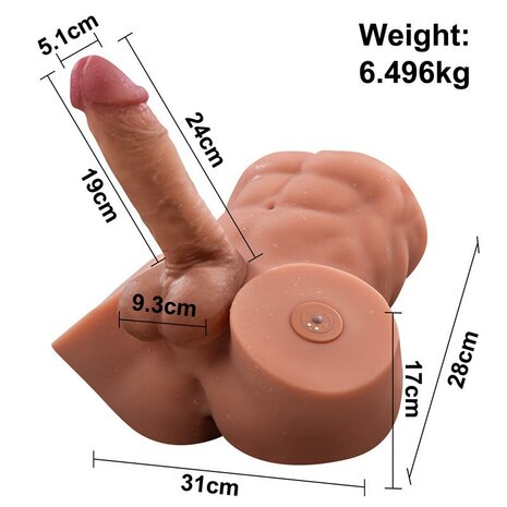 semi torso vibrating thrusting