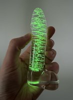 Glass Glow In The Dark Dildo 