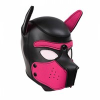 Neoprene Puppy Hood Black Pink